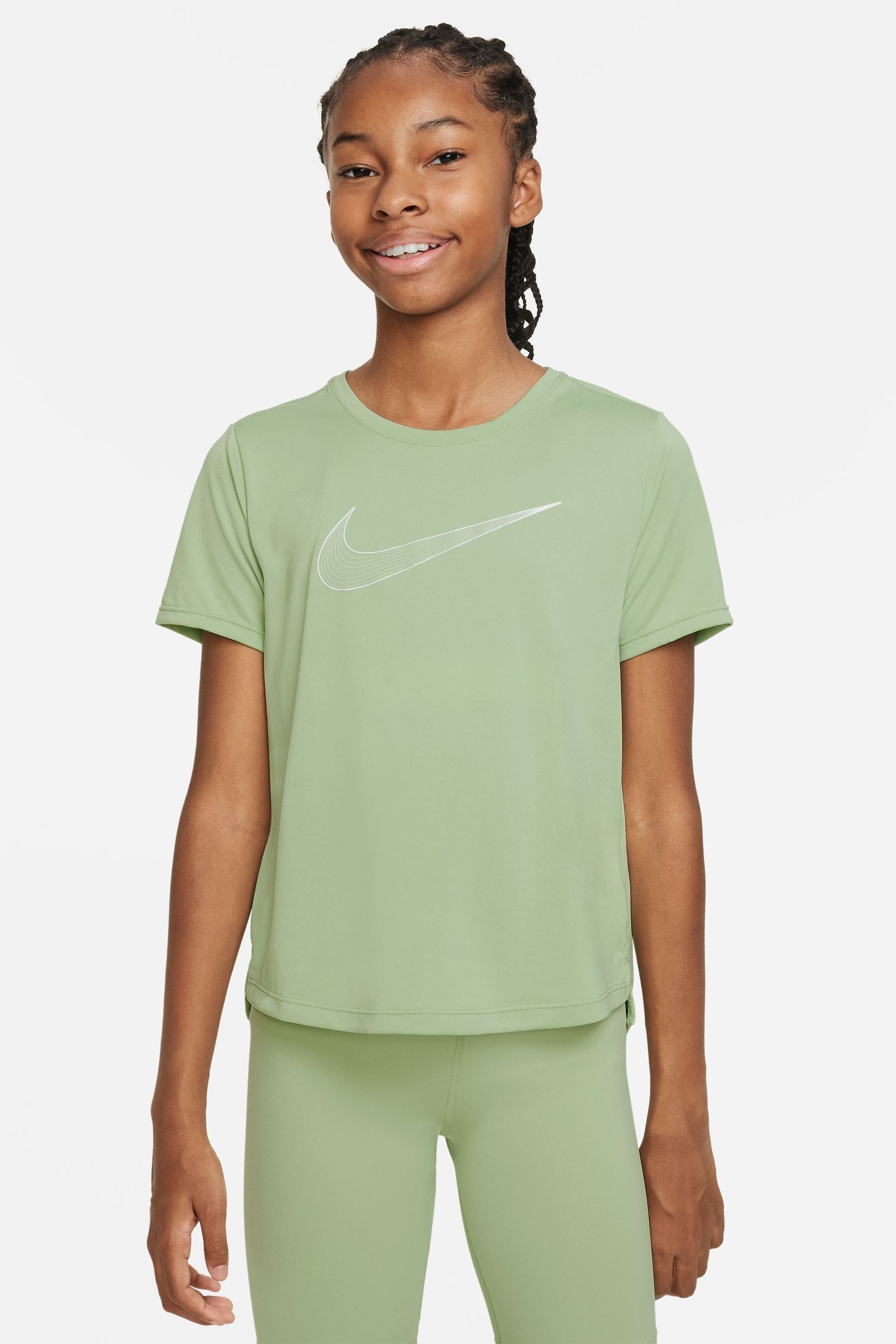 Green nike training top top