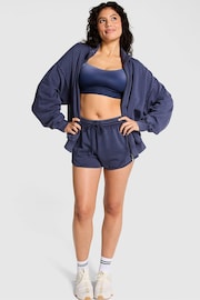 Victoria's Secret PINK Midnight Navy Blue Fleece Jacket - Image 3 of 4