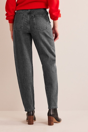 Boden Black High Rise Tapered Jeans