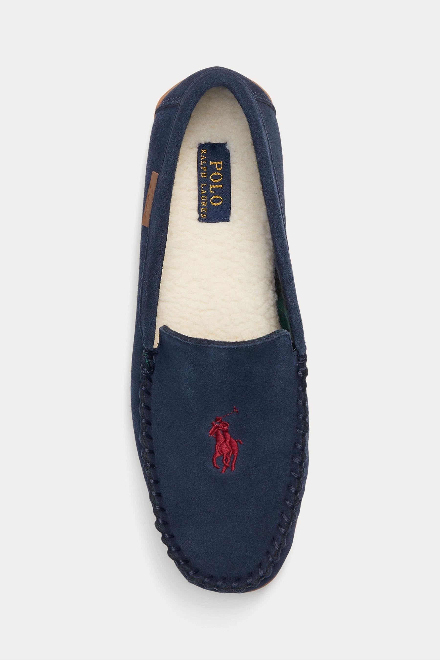 Buy Polo Ralph Lauren Brenan Suede Logo Slippers from Next Luxembourg