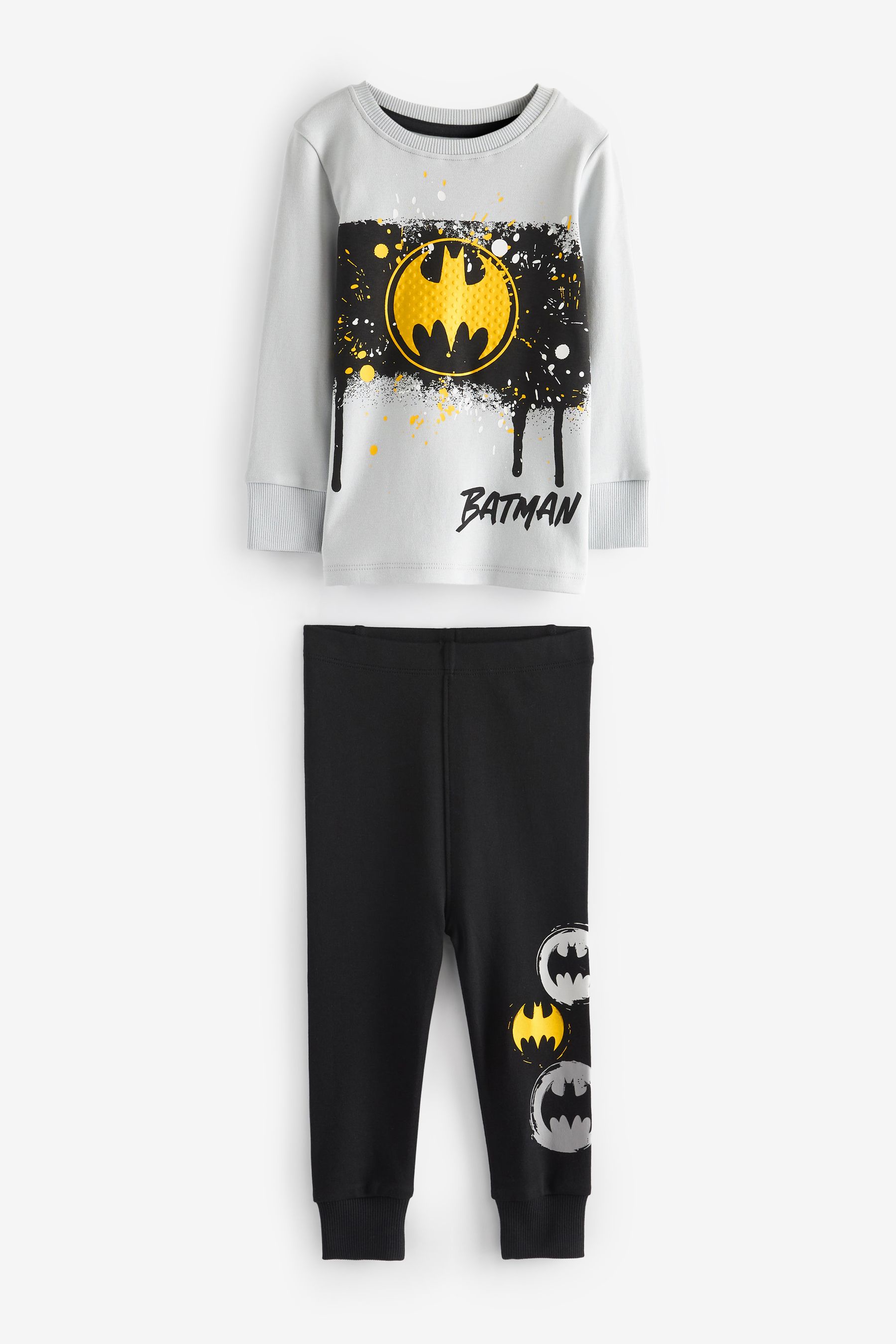 Buy Batman Yellow Black Snuggle 100 Cotton Pyjamas 2 Pack 12mths 10yrs from the Next UK online shop