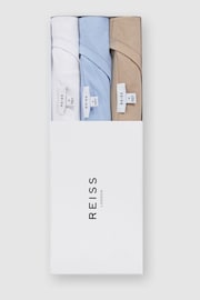 REISS Neutral Bless Crew Neck T-Shirts 3 Pack - Image 1 of 7