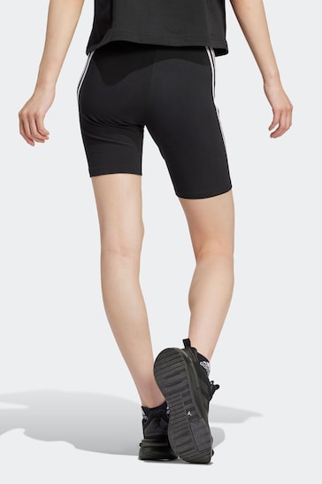 adidas Black Sportswear Future Icons 3 Stripes Bike Shorts