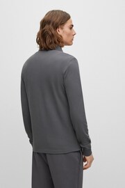 BOSS Charcoal Grey Passerby Polo Shirt - Image 2 of 5