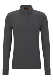 BOSS Charcoal Grey Passerby Polo Shirt - Image 5 of 5