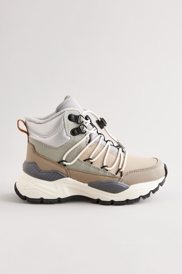 Grey Pull-On Sporty Hiker Boots - Image 2 of 5