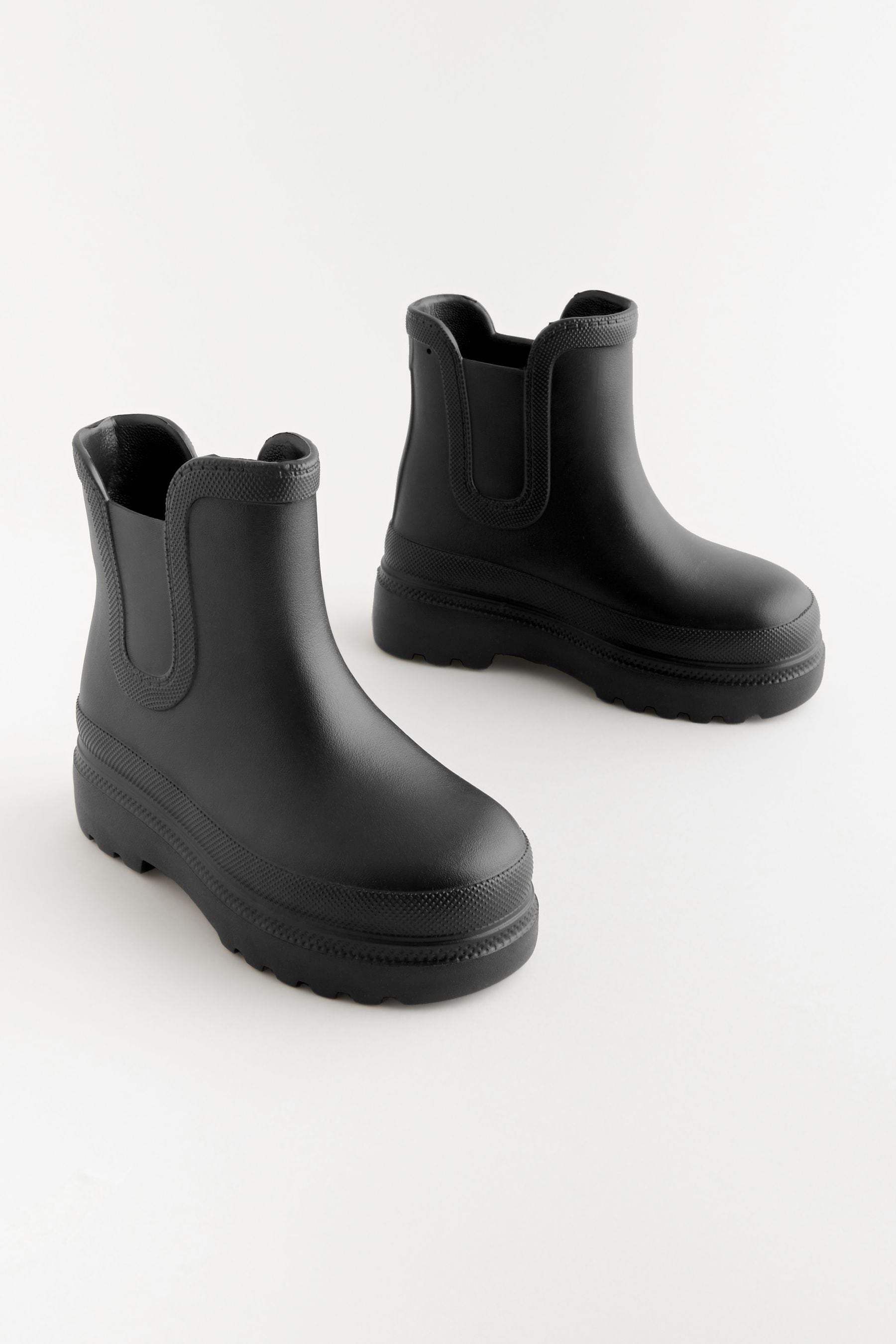Boys Next Black Lightweight Ankle Wellies