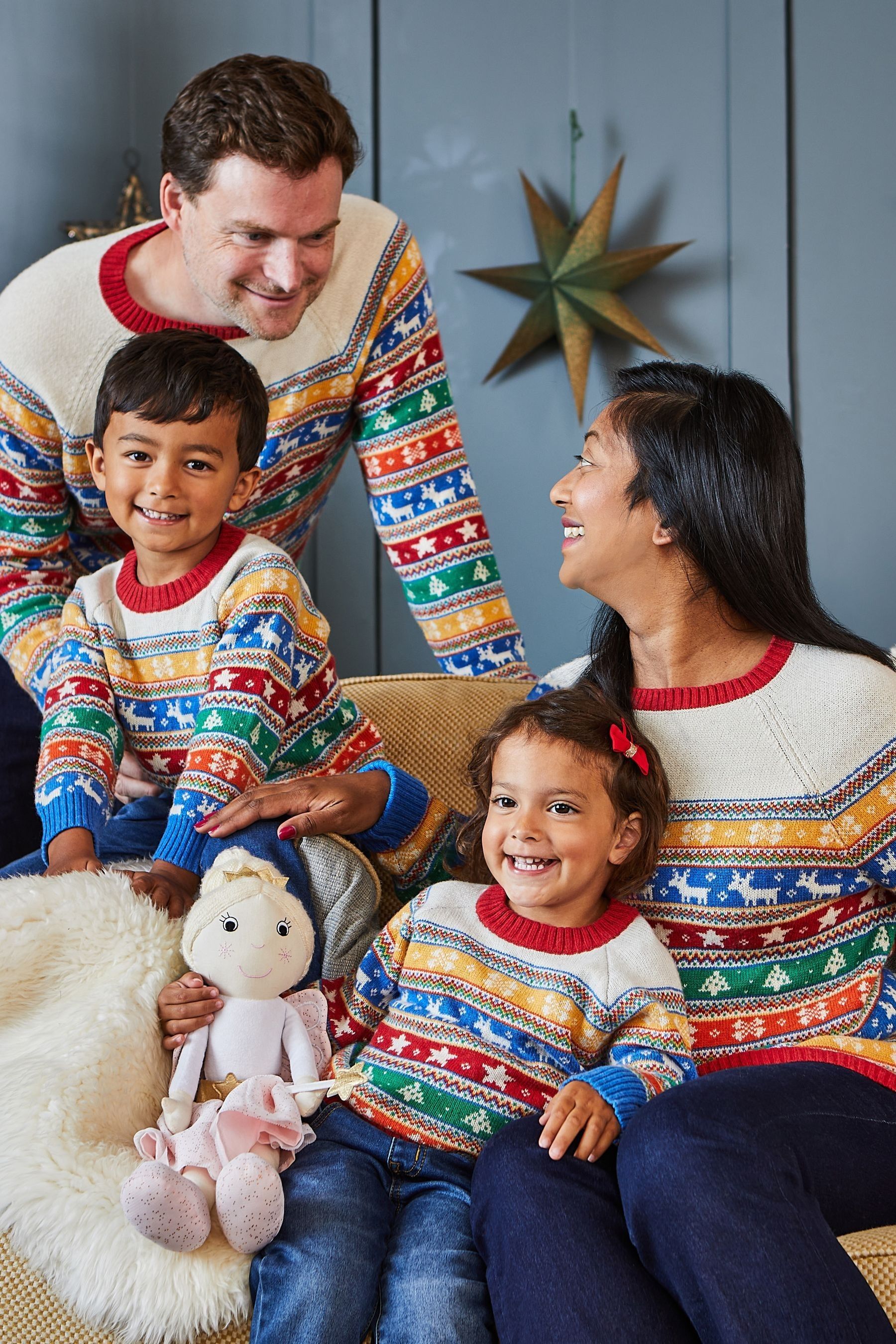 Buy JoJo Maman B b Multi Classic Christmas Fair Isle Jumper from