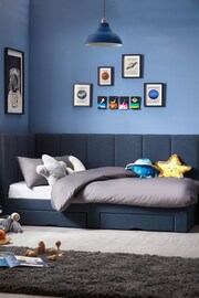Soft Marl Petrol Blue Marlowe Kids Upholstered Drawer Storage Bed Bed Frame - Image 2 of 4