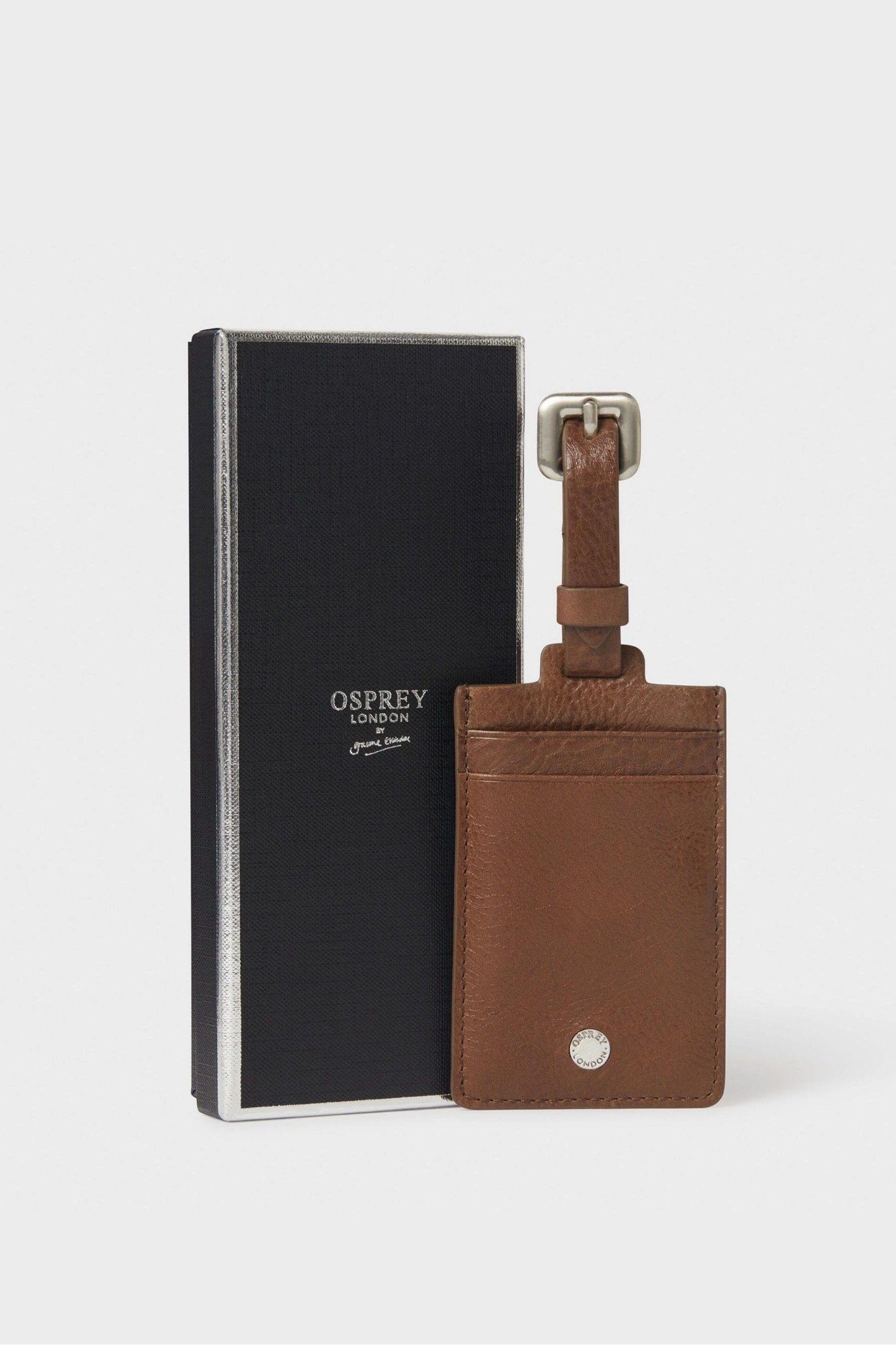 OSPREY LONDON Business Class Leather Luggage Tag - Image 1 of 5
