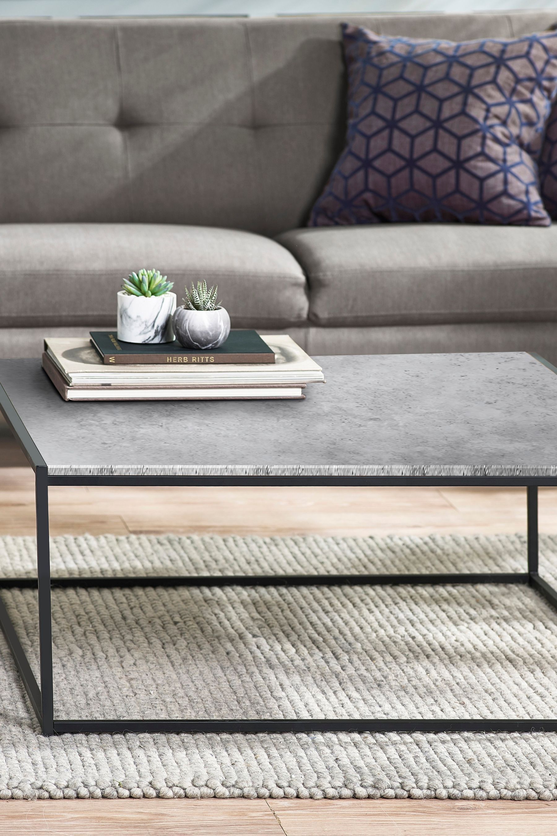 Julian Bowen Grey Staten Square Coffee Table