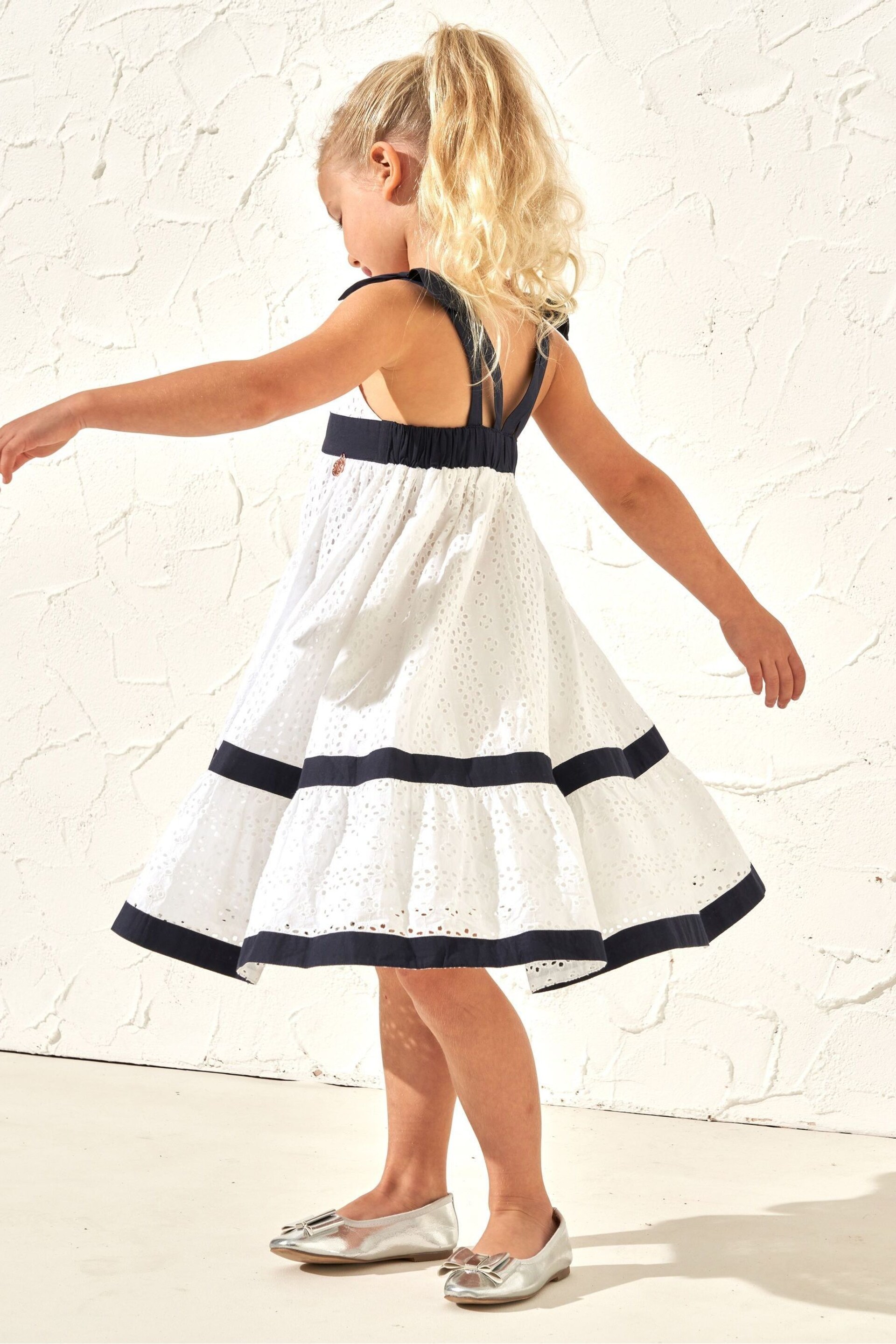 Angel & Rocket White Border Broderie Avery Dress - Image 3 of 7