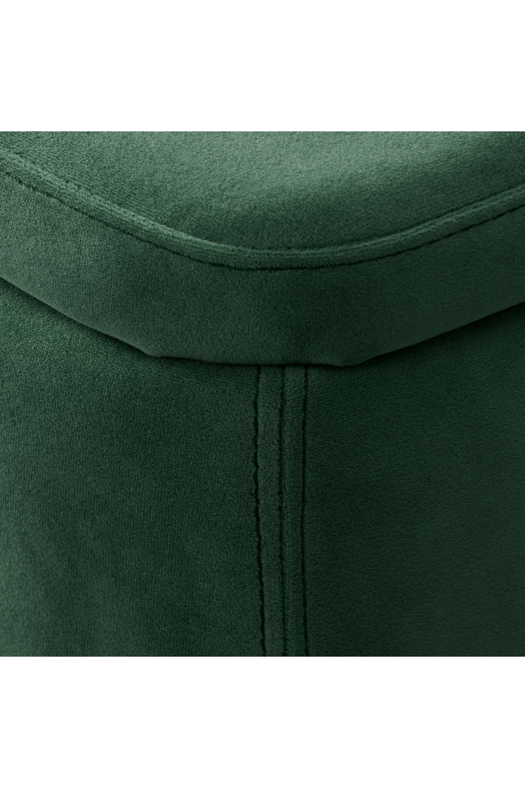 Green upholstered storage bench sale