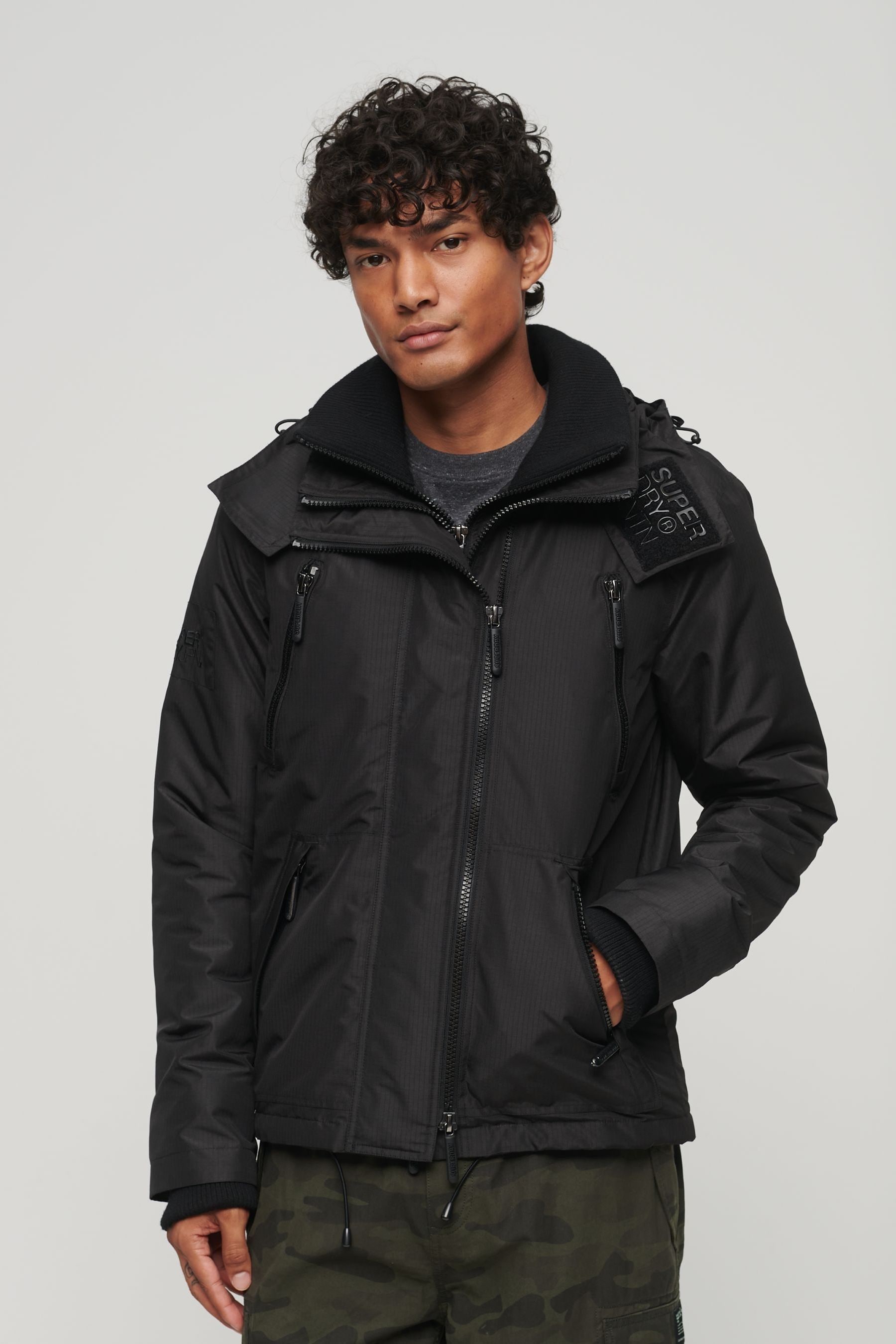 Windcheater jacket with hood shop