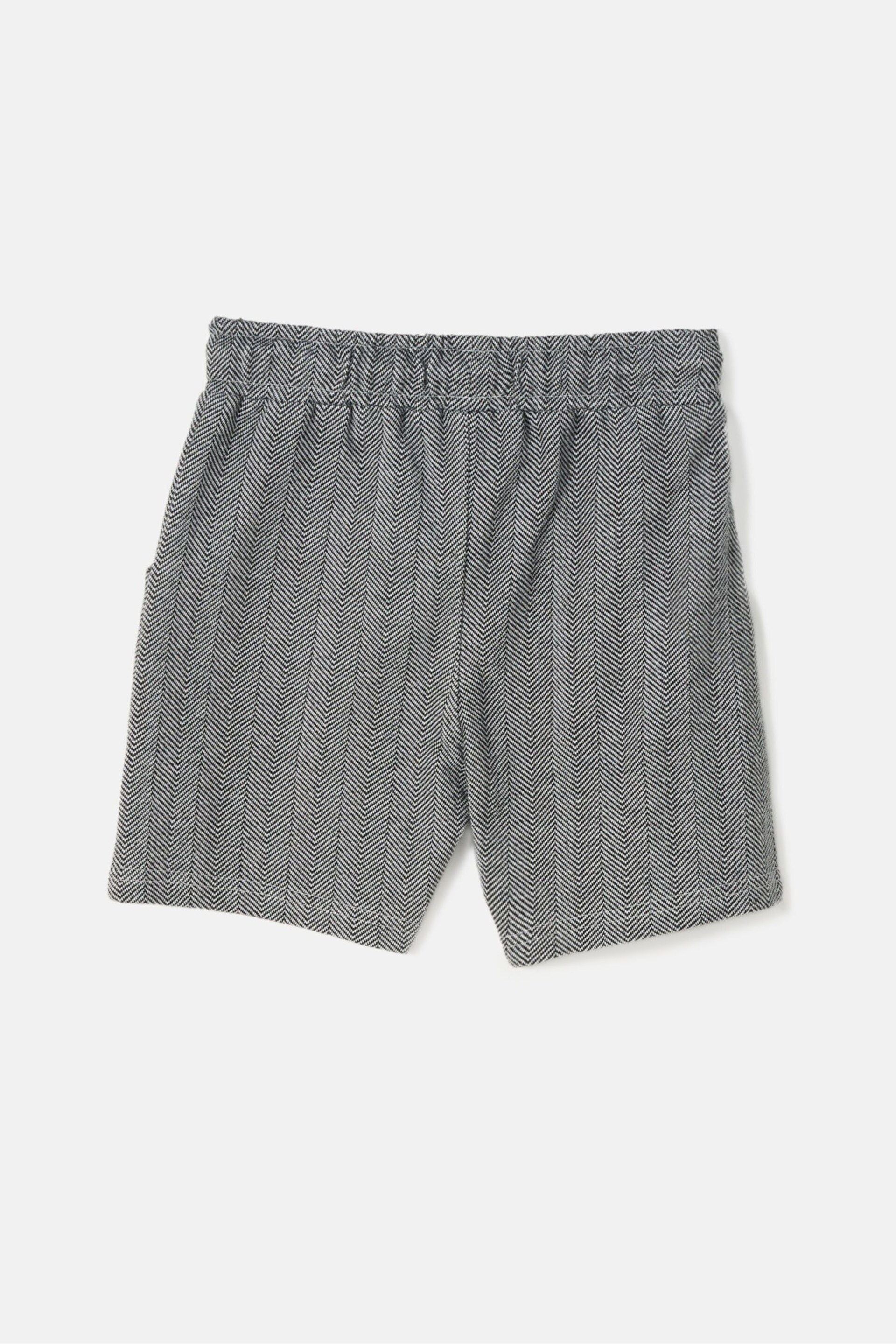 Angel & Rocket Grey Justin Herringbone Smart Shorts - Image 4 of 4