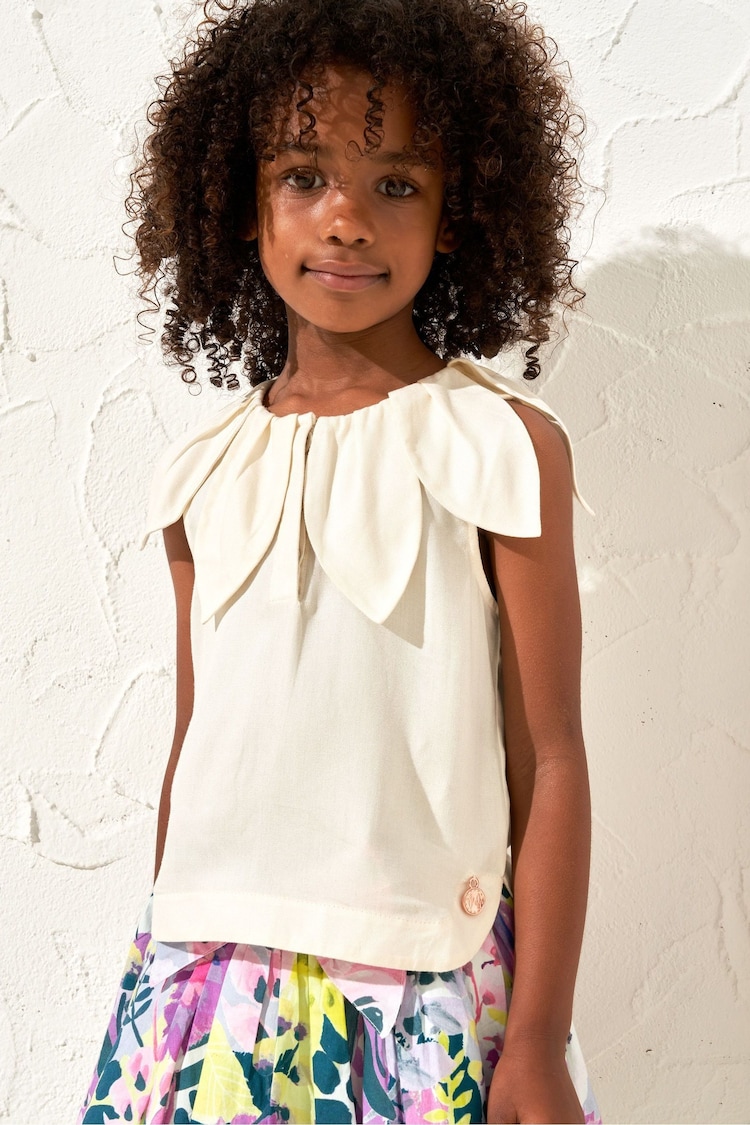 Angel & Rocket Cream Margaux Petal Top - Image 1 of 6