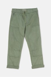 Angel & Rocket Green Jace Stitch Detail Washed Trousers - Image 3 of 5