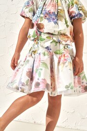 Angel & Rocket Cream Perla Layered Print Skirt - Image 3 of 7