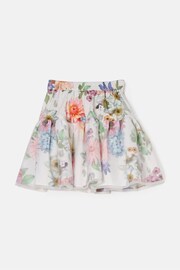 Angel & Rocket Cream Perla Layered Print Skirt - Image 6 of 7
