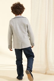 Angel & Rocket Grey Ashton Tailored Jersey Blazer - Image 2 of 6
