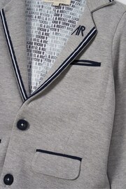 Angel & Rocket Grey Ashton Tailored Jersey Blazer - Image 6 of 6