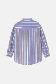 Angel & Rocket Blue Noah Textured Multi Stripe Shirt - Image 5 of 6