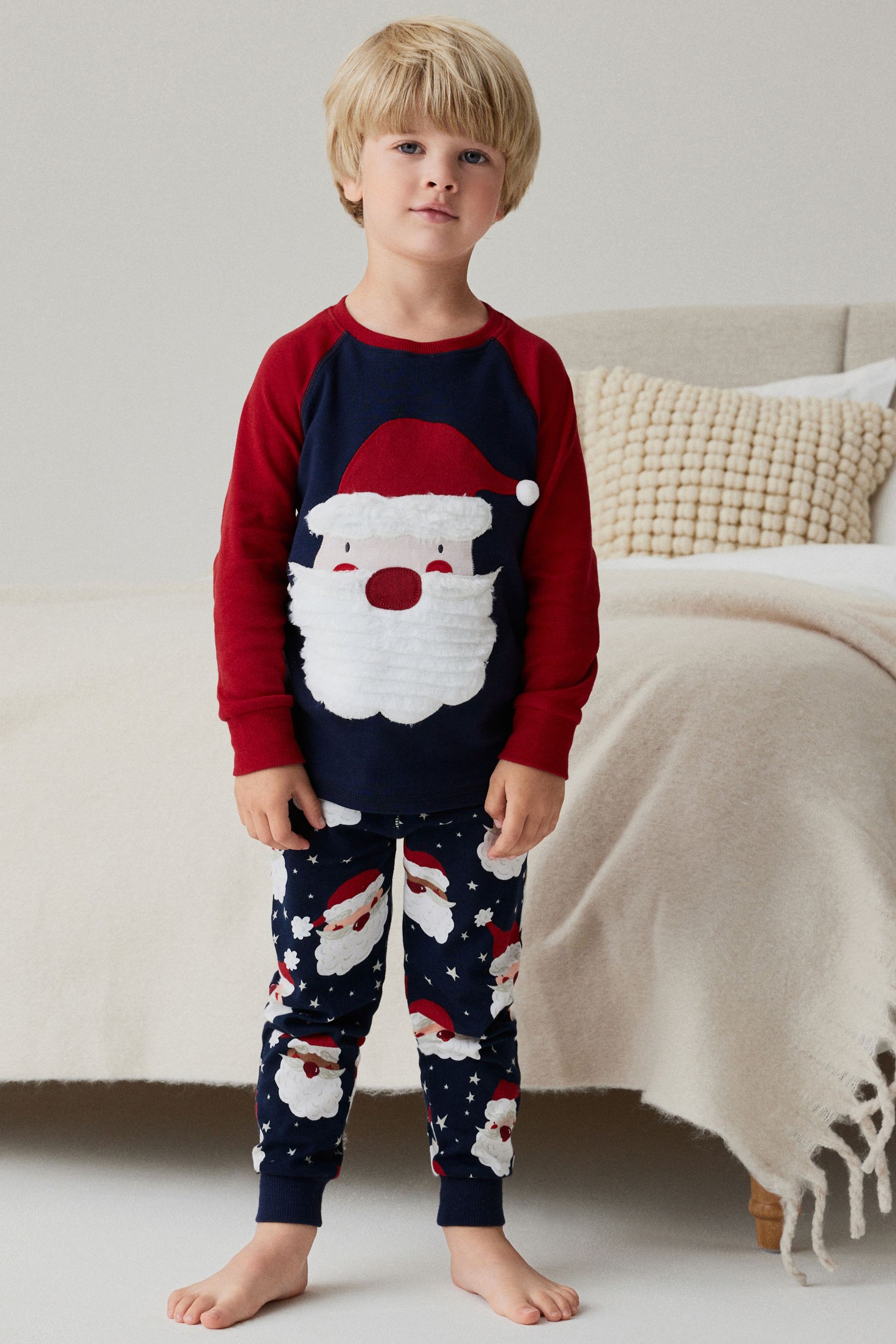 Boys santa pyjamas 2025