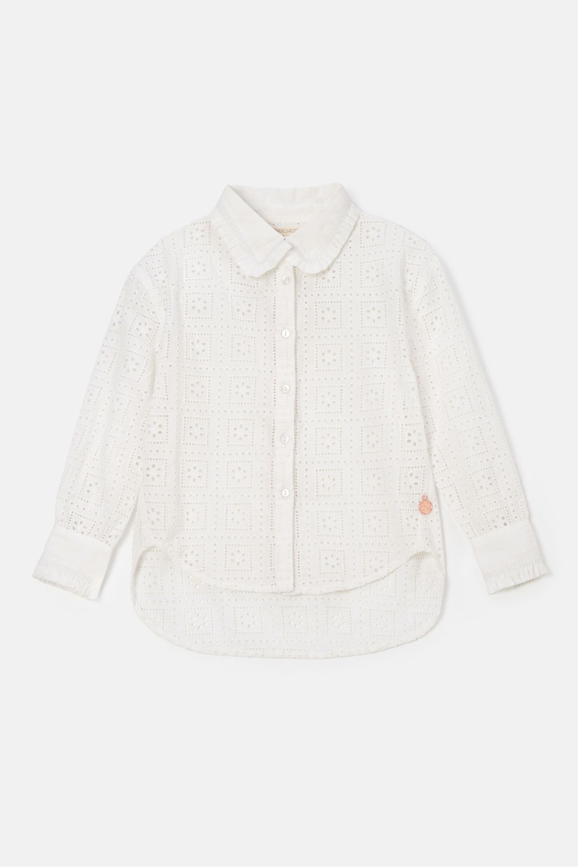 Angel & Rocket White Broderie Marcella Shirt - Image 4 of 6