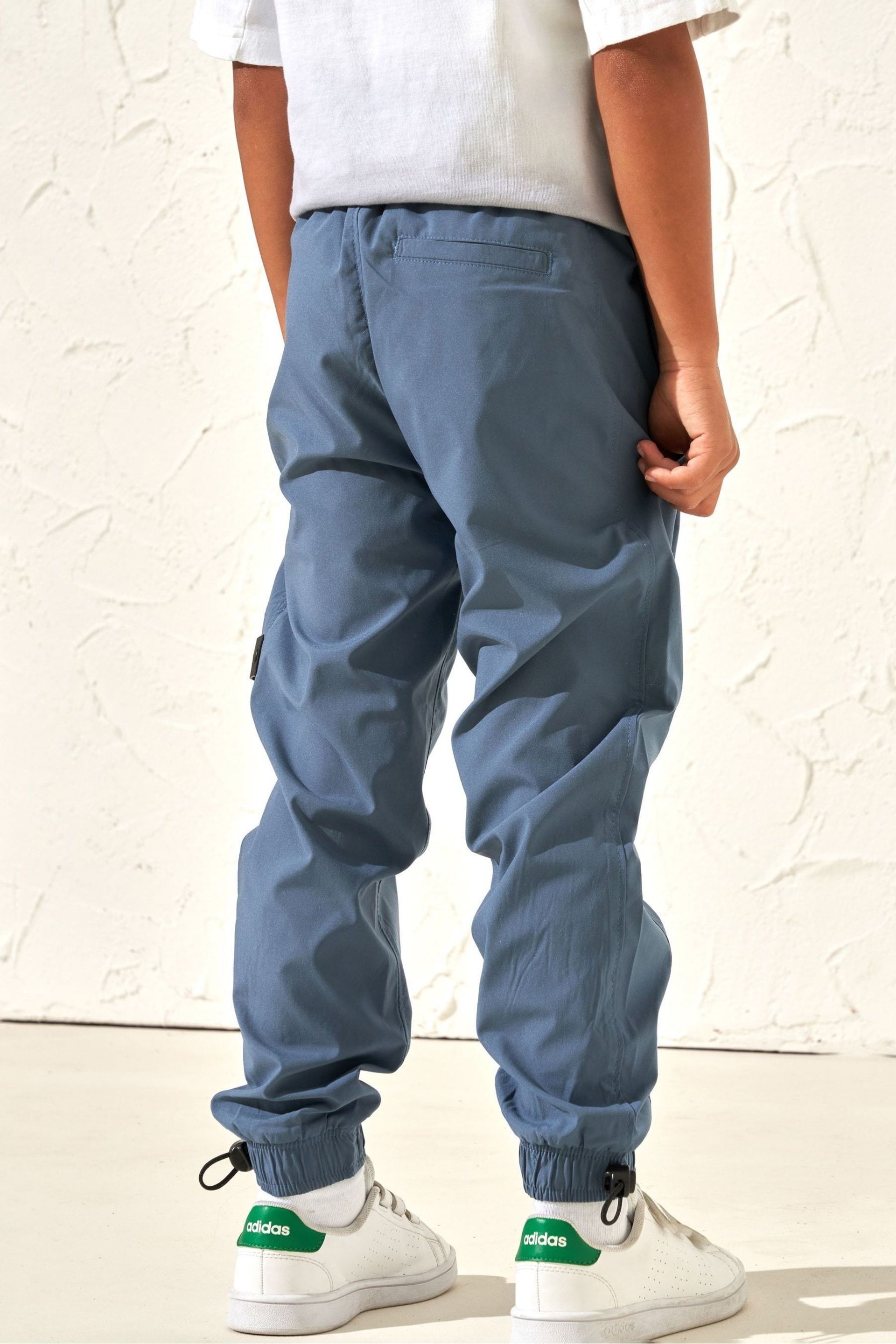 Angel & Rocket Blue Finn Stretch Poplin Trousers - Image 2 of 6