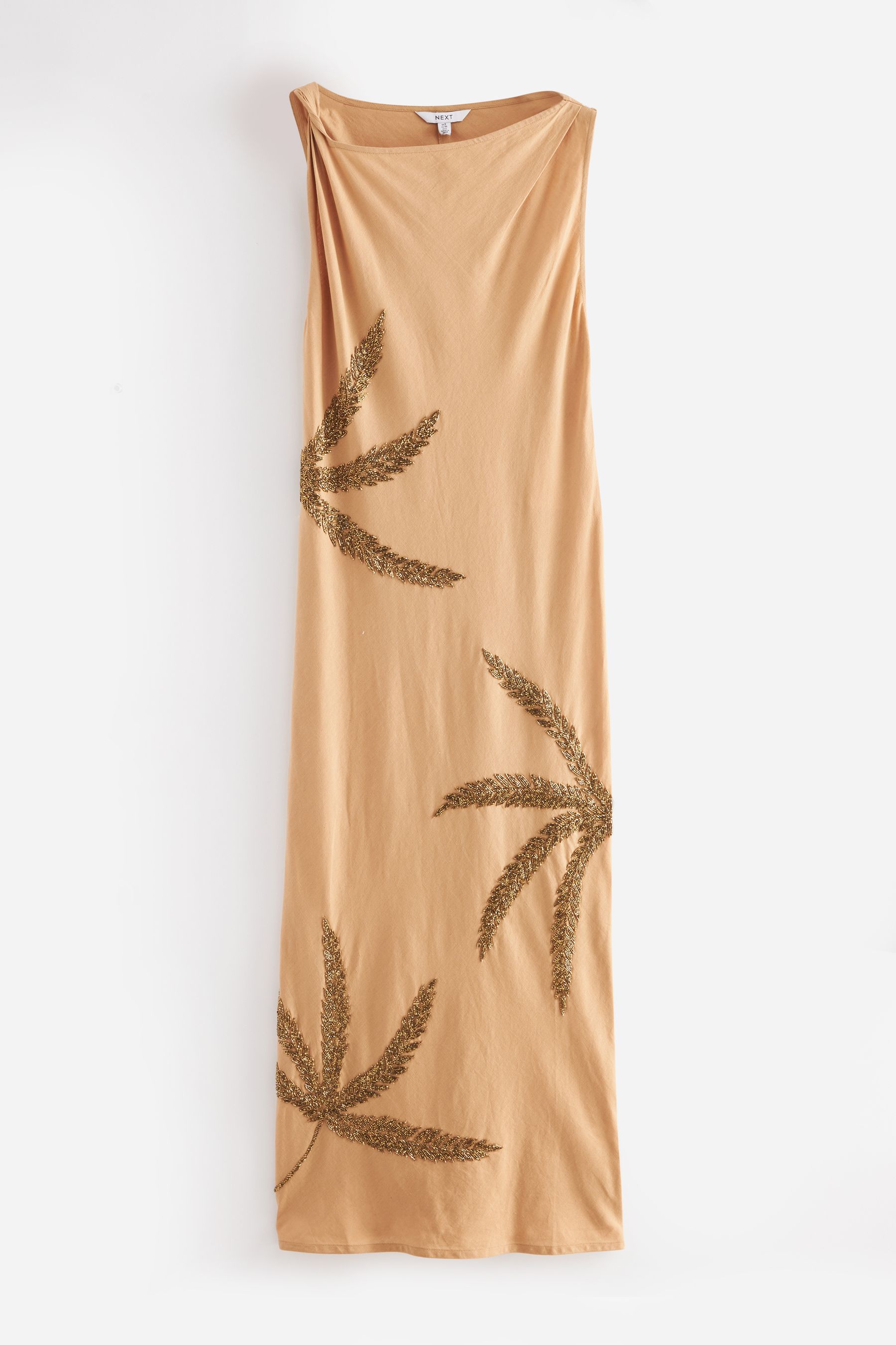 Next tan dress cheap