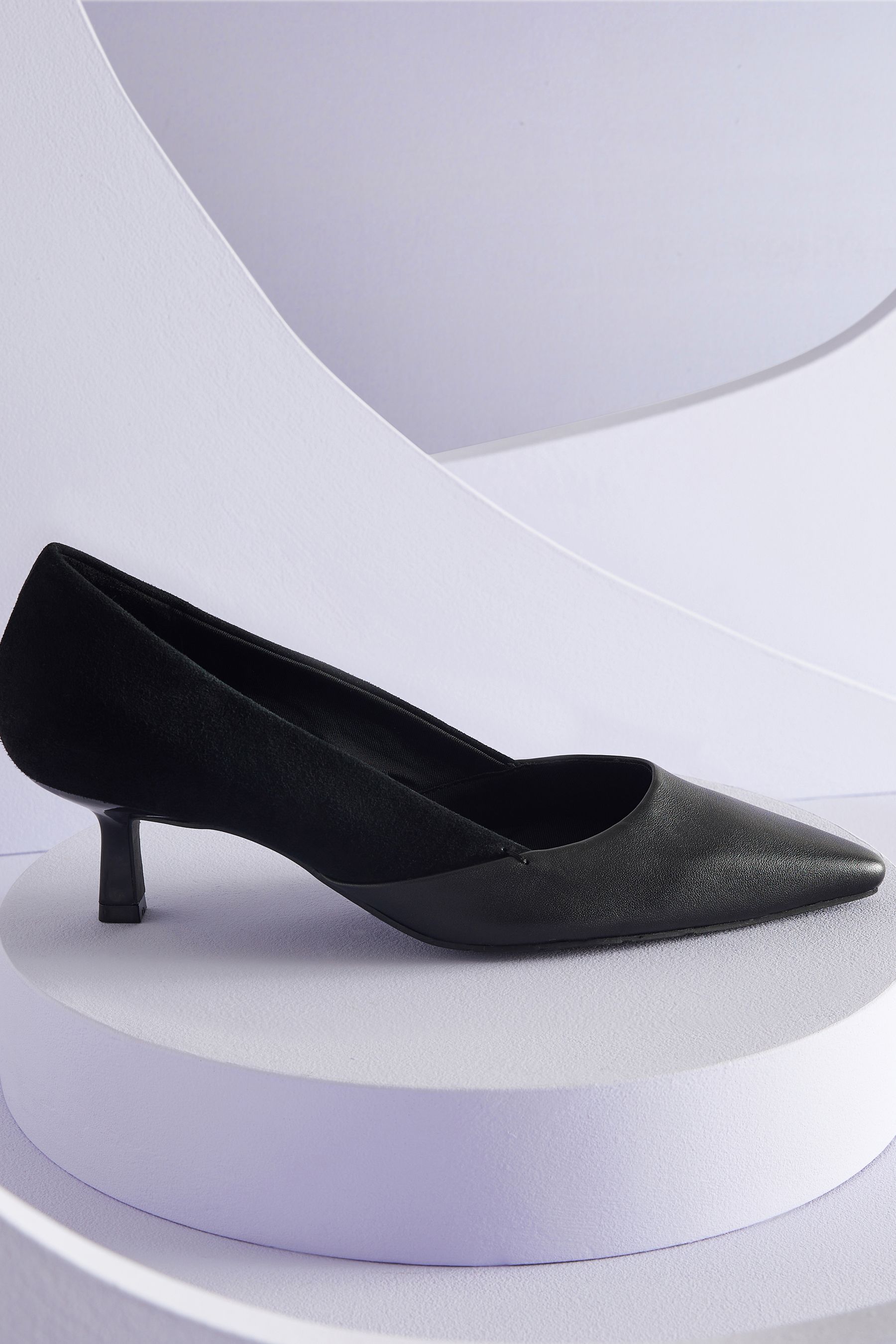 Next black heeled shoes online