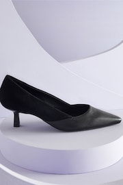Black Forever Comfort®  With Motionflex Point Toe Kitten Heel Court Shoes - Image 1 of 6
