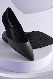 Black Forever Comfort®  With Motionflex Point Toe Kitten Heel Court Shoes - Image 4 of 6