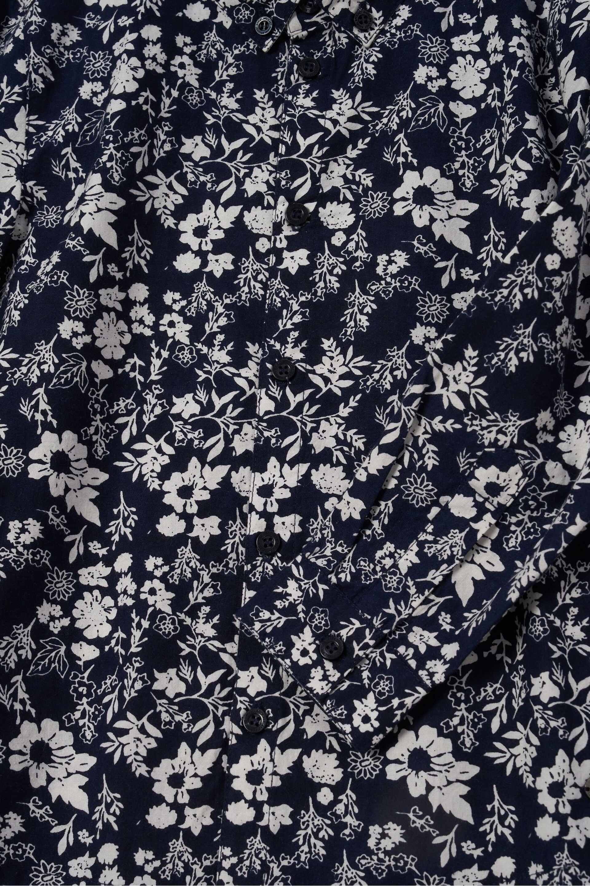 Angel & Rocket Blue Faes Floral Printed Shirt - Image 6 of 6