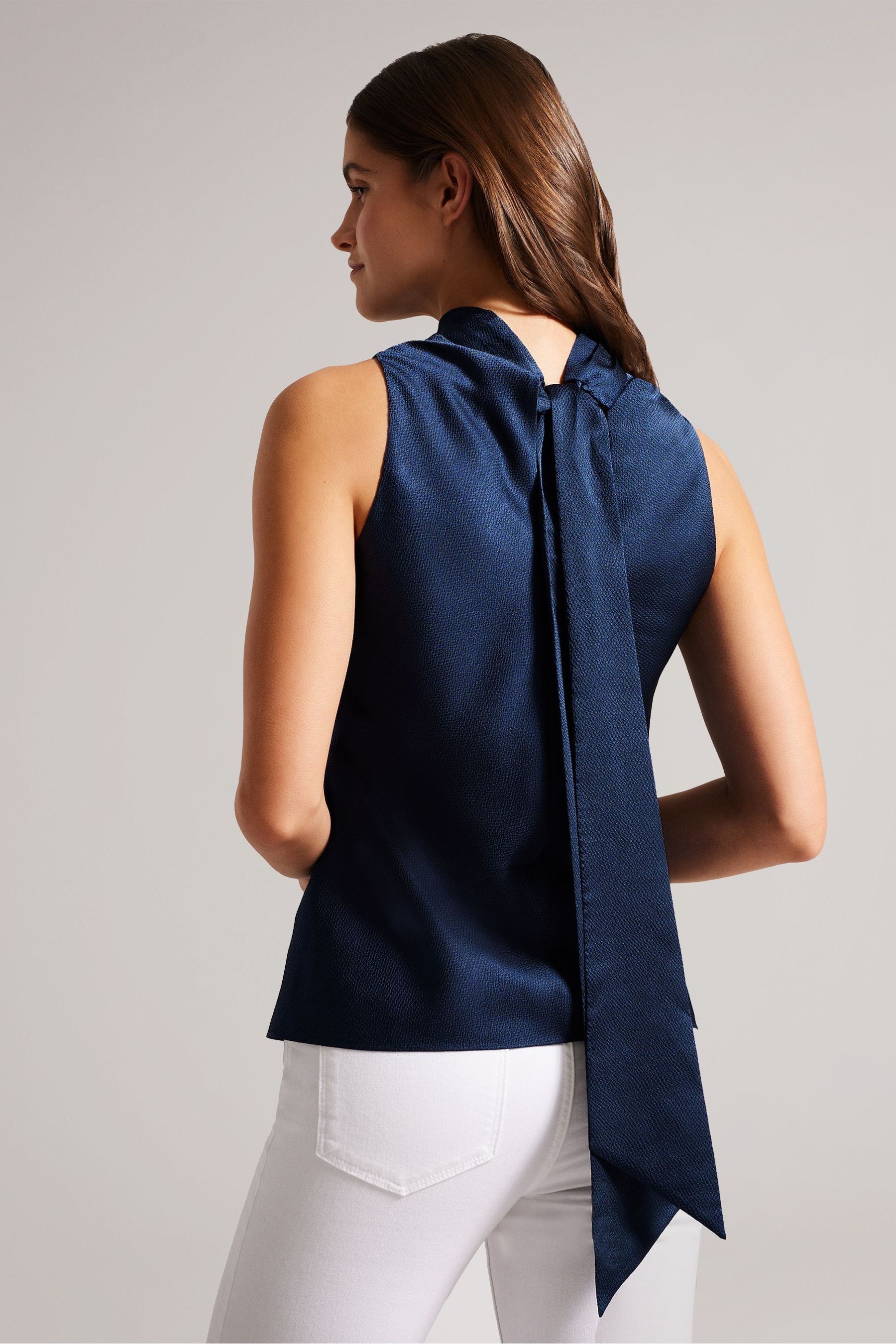 Buy Ted Baker Blue Hildri Cowl Neck Sleeveless Top from Next Luxembourg
