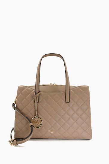 Dune London Natural Large Dignify Quilted Tote Bag