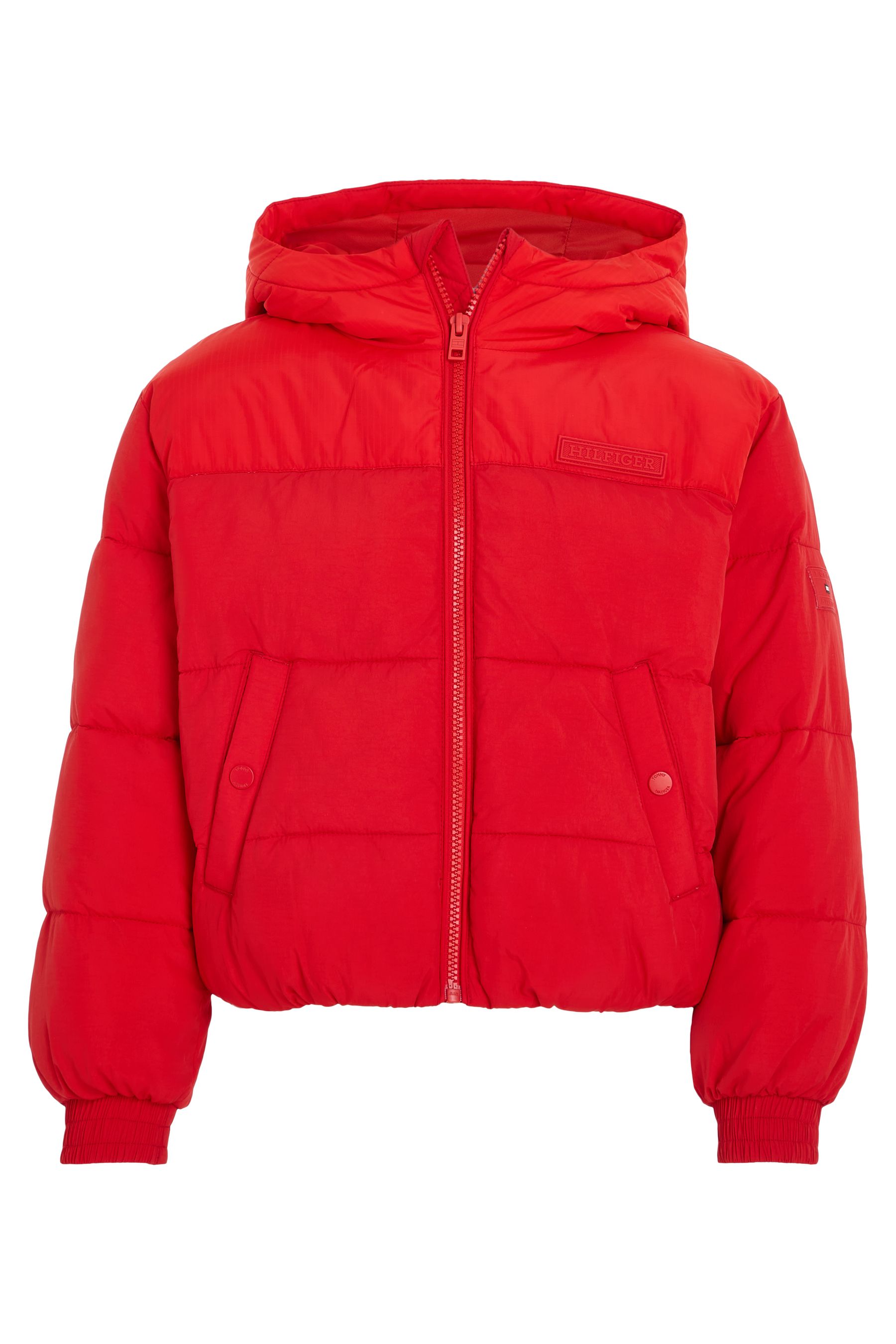 Buy Tommy Hilfiger Kids Red New York Puffer Jacket from Next Luxembourg