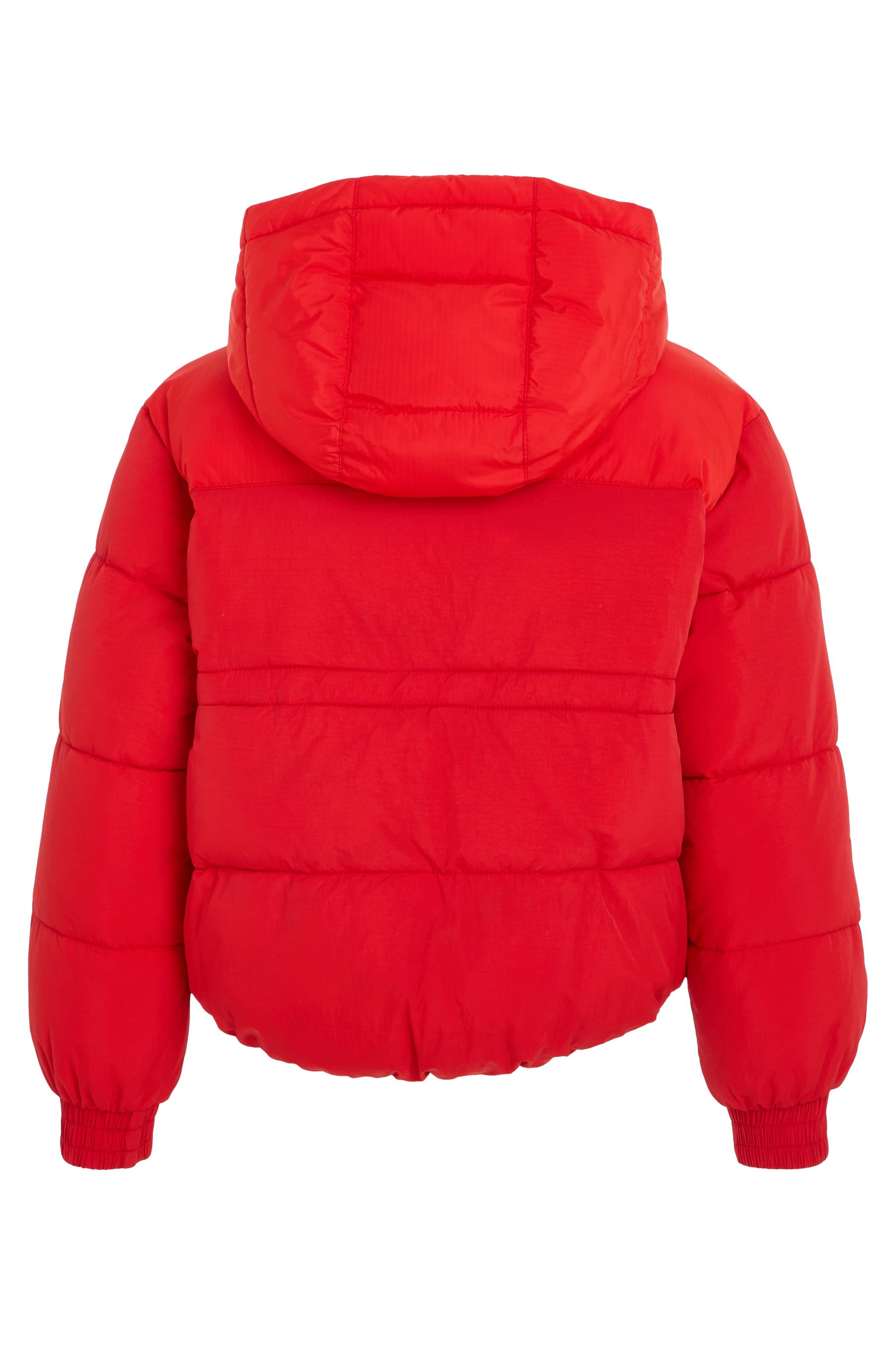 Tommy hilfiger red bubble jacket best sale