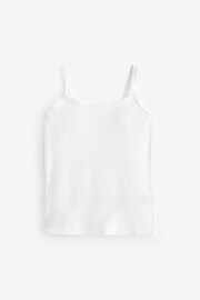 Grey/Pink/White Rib Cami Vest 3 Pack (2-16yrs) - Image 5 of 6