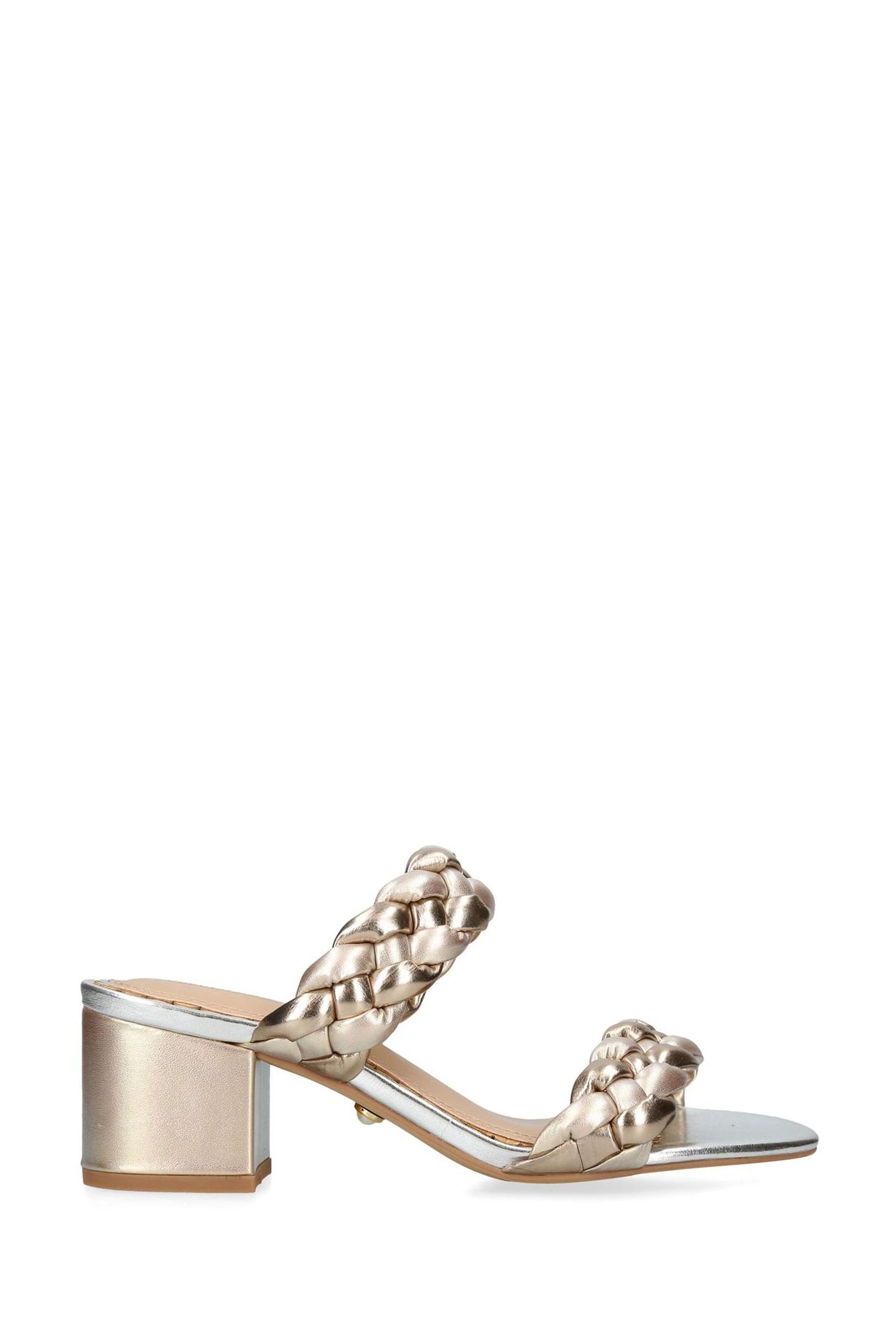 Miss kg online gold sandals