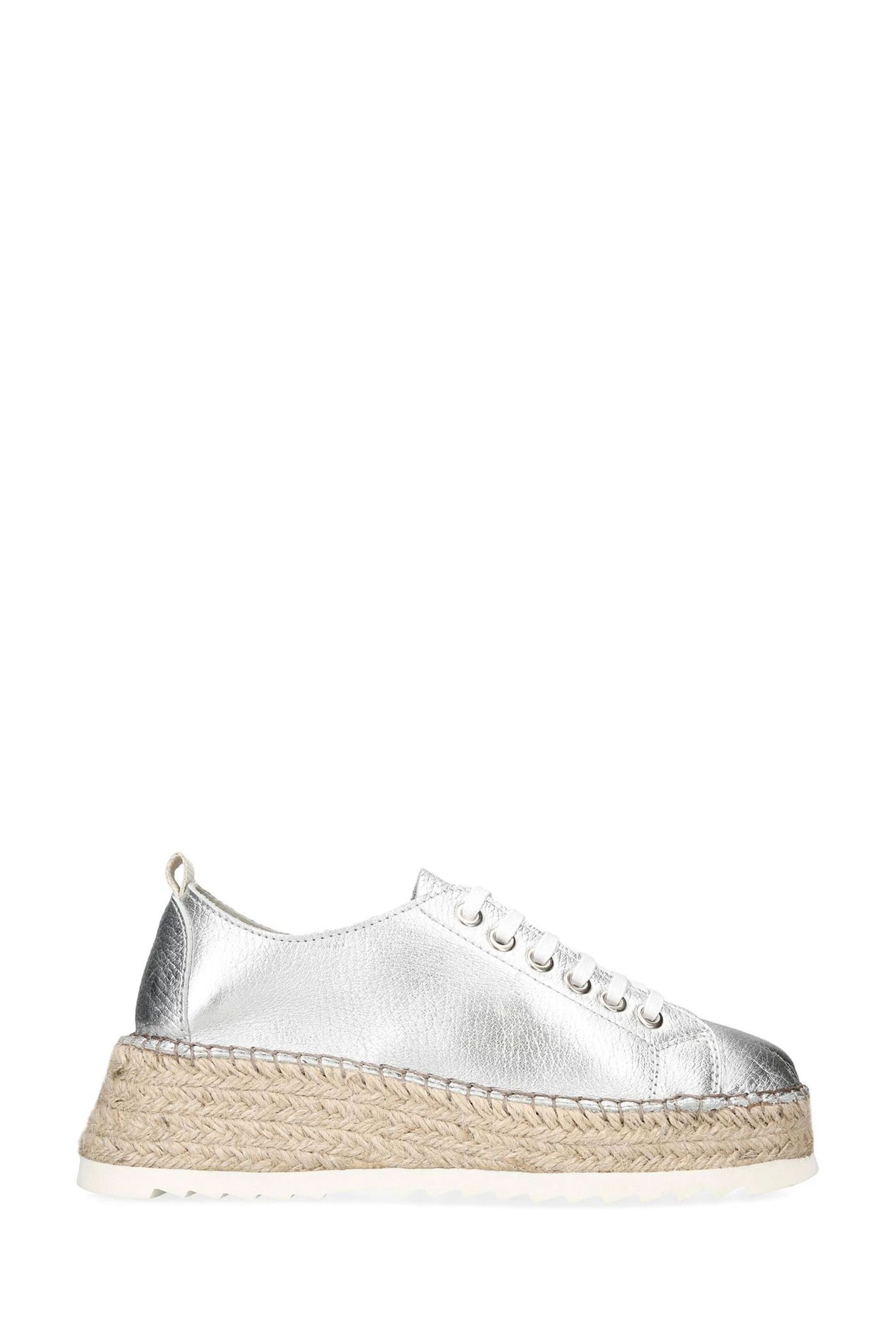 Silver carvela trainers hot sale