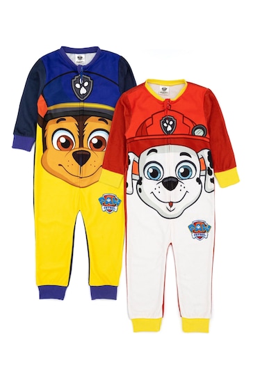 Vanilla Underground Brown Paw Patrol Boys Large Character Placement Print Multi-Pack of 2 Onesie
