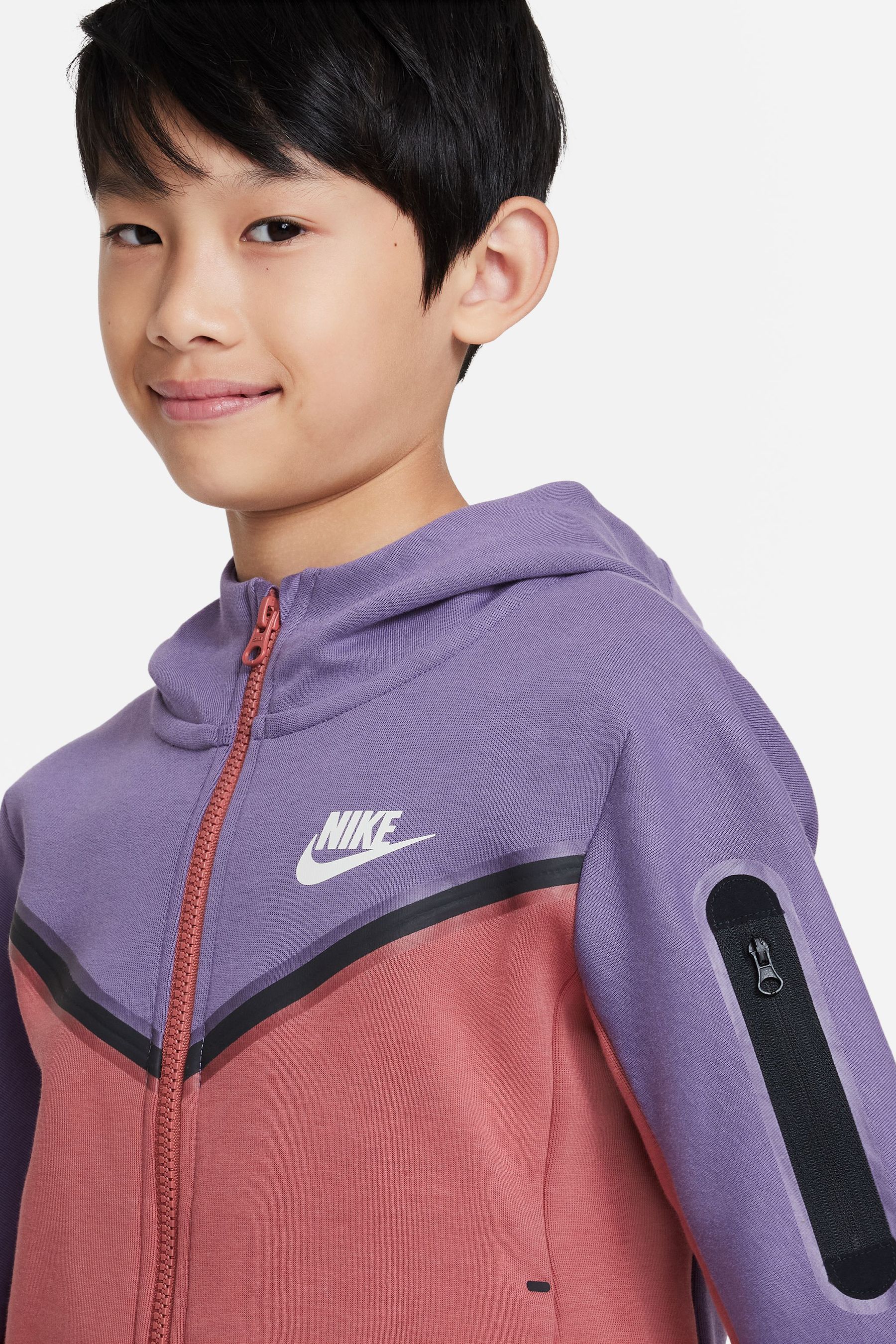 Nike tech fleece hoodie purple hotsell