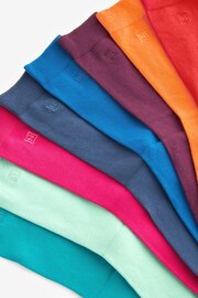 Bright Multi 8 Pack Embroided Lasting Fresh Socks - Image 11 of 11