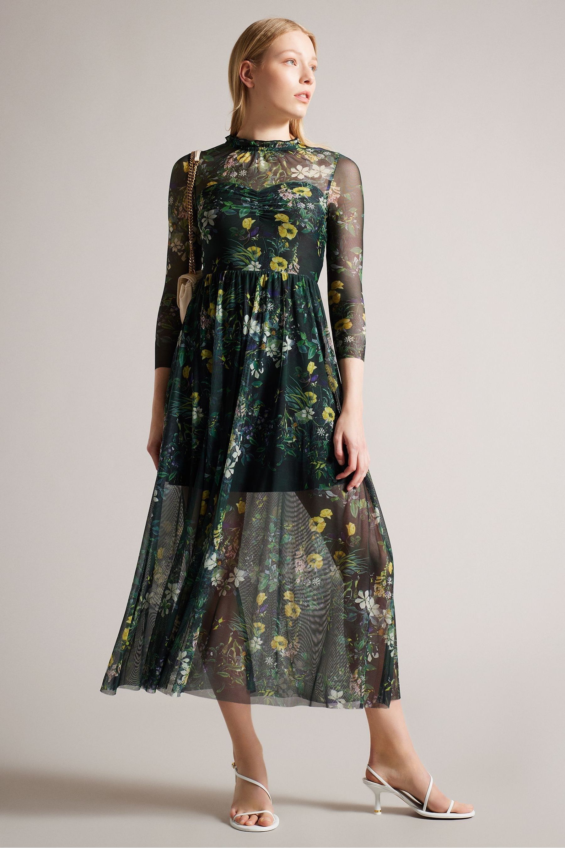 Ted baker green maxi dress cheap