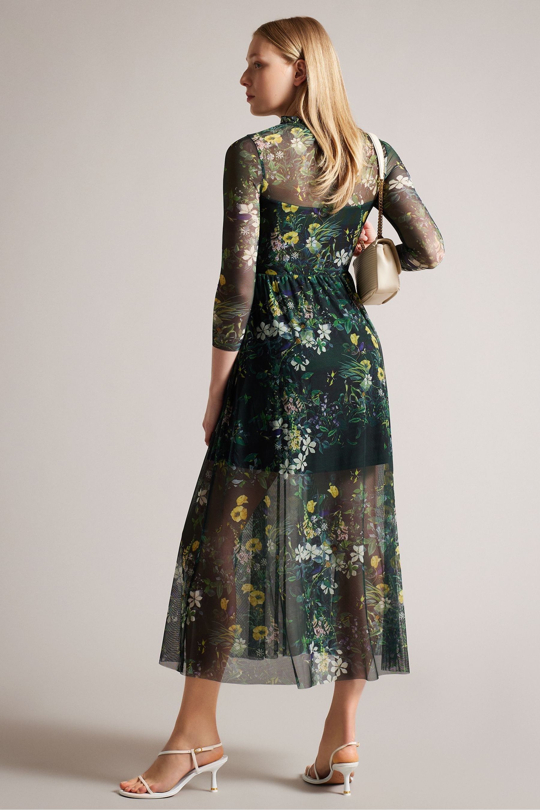 Ted baker green lace dress shop