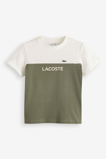 Lacoste Colourblock Organic Cotton Logo T-Shirt