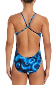 Nike Blue Tie Dye Cutout One Piece Swimsuit - Image 2 of 5