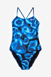 Nike Blue Tie Dye Cutout One Piece Swimsuit - Image 5 of 5