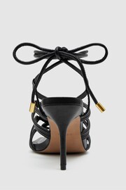 Reiss Black Keira Strappy Open Toe Heeled Sandals - Image 5 of 5